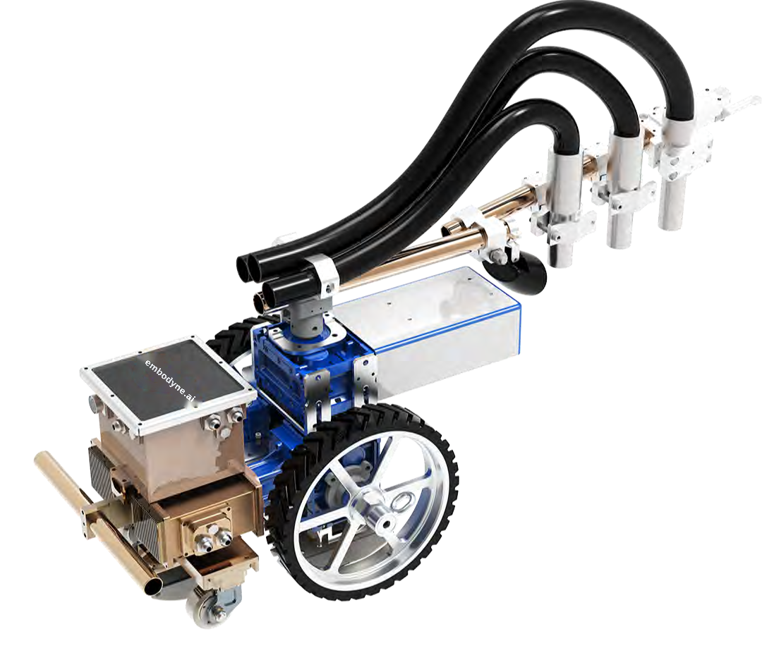 embodyne.ai Compact Swing-Arm Sandblasting Crawler MR-04