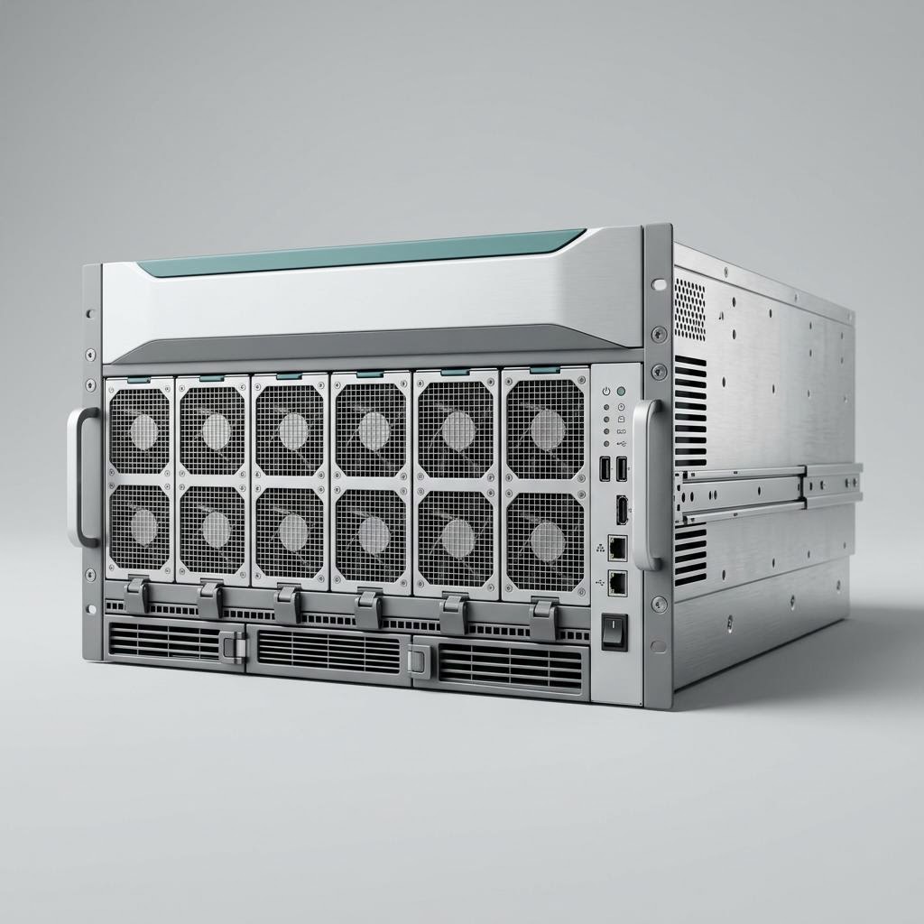 خادم تدريب AI بـ 8 وحدات GPU (6U)