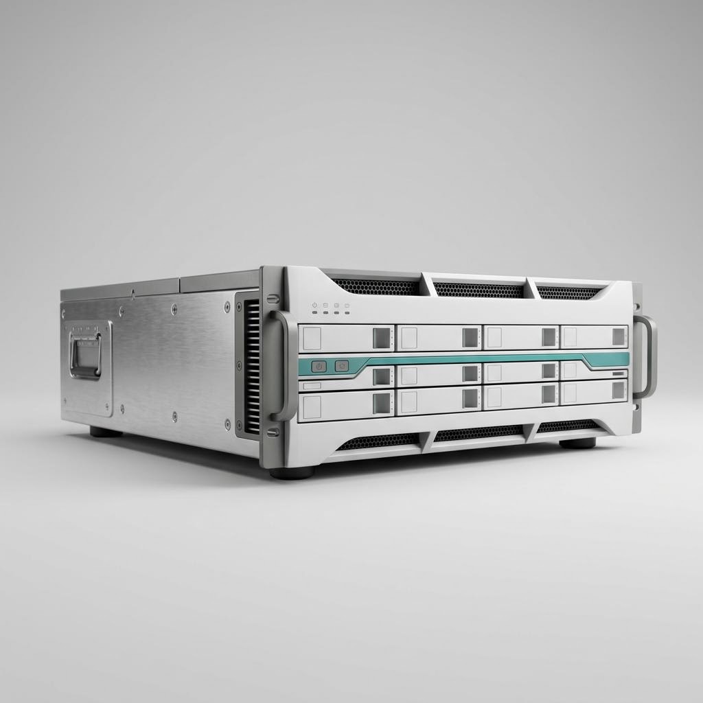 Illustratives Produkt-Rendering von Verteilte Speicher-Software