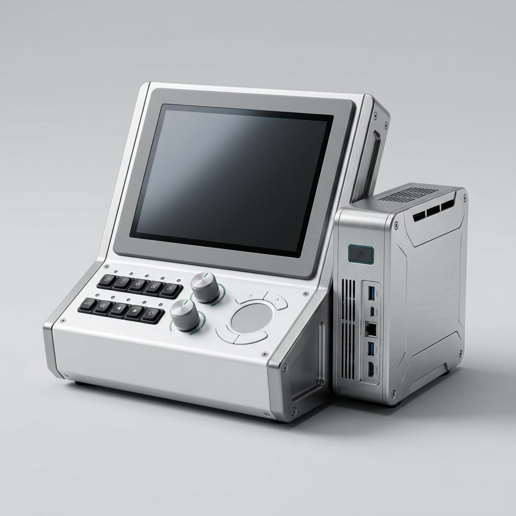 Illustratives Produkt-Rendering von Enterprise-KI-Wissensplattform