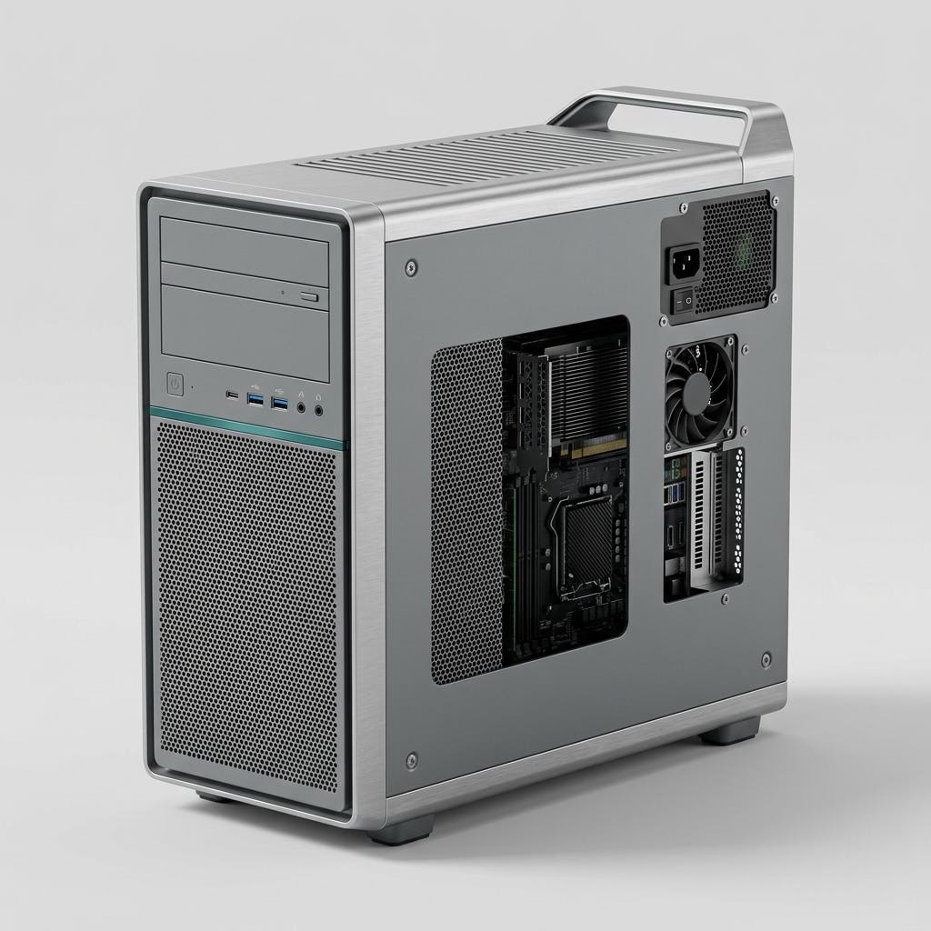 عرض منتج توضيحي لـ محطة عمل GPU أحادية المقبس (برجية)