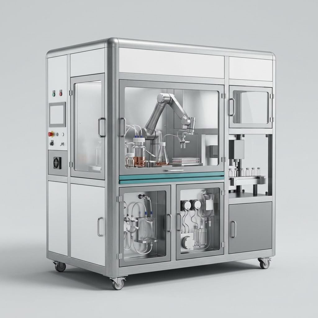 Illustratives Produkt-Rendering von Automatisierte GMP-Plattform für Zelltherapie-Produktion