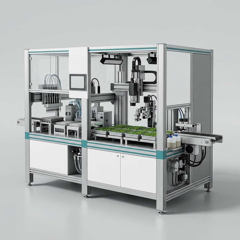 Illustratives Produkt-Rendering von Präzisionslandwirtschaft